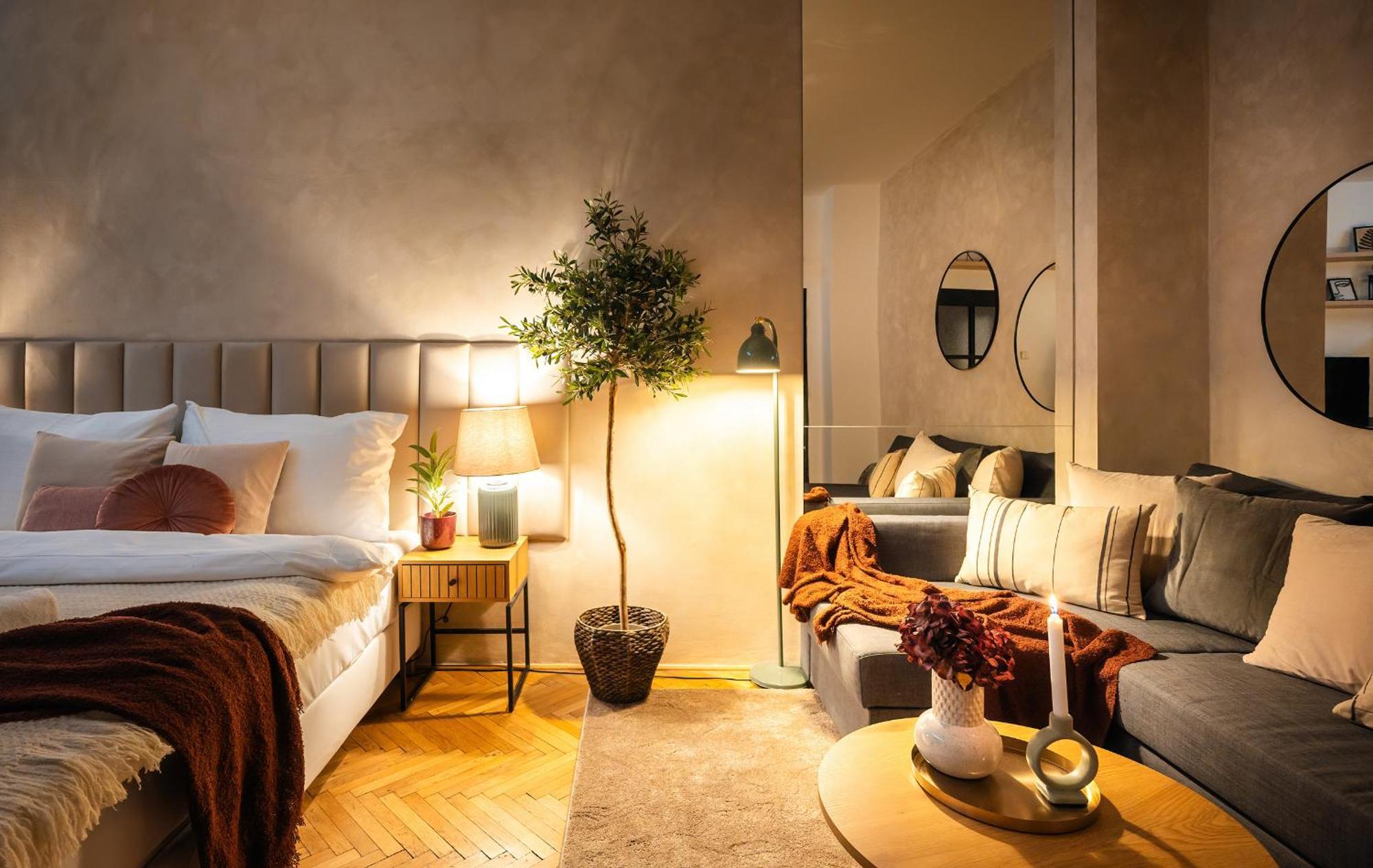 2Br 1,5Bath Chic City Suite Near Wenceslas Square Praha Bagian luar foto
